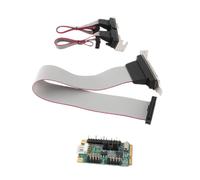 Annadue Mini PCIe Serial Parallel Card 2 RS232 1 LPT Port | 2 Puertos Serie Db9, 1 Puerto Paralelo Ancho de Banda de 6Gbs, Pines Chapados en Oro, Automatización Industrial