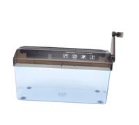 Annadue Mini Trituradora de Papel con Manivela, Herramienta de Trituración Manual Portátil para Papel A4, Trituradora de Documentos Pequeña para el Hogar, la Escuela y la Oficina