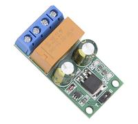 Annadue Módulo Controlador de Marcha Atrás del Motor, relé de Polaridad Inversa Autoblocante 6-24 V, Placa Controladora CW/CCW con Control de Pulso bajo, Indicador de Potencia e Inversión para Motor