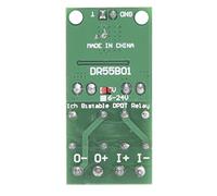Annadue Módulo Controlador de Marcha Atrás del Motor, relé de Polaridad Inversa Autoblocante 6-24 V, Placa Controladora CW/CCW con Control de Pulso bajo, Indicador de Potencia e Inversión para Motor