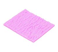 Annadue Molde de Silicona con Textura de Corteza de árbol, Tapete de Impresión de Encaje Fondant para Decoración de Pasteles, Molde de Silicona Antiadherente para Pasta de Azúcar (PINK)