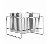 Annadue Moldes de Helado de Acero Inoxidable para Cocina Casera, Máquina para Hacer Paletas de Hielo, Herramienta Industrial para Moldes de Helado, para Paletas para Refrigerios Saludables (Doble
