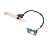 Annadue Nic de Servidor M.2, Controlador I225 V, Puerto RJ45 de 2,5 G, Plug and Play, Ethernet de bajo Consumo, Redes Sensibles Al Tiempo, Diseño Compacto, Conexión 10BASE TE