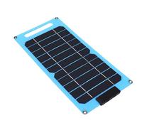 Annadue Panel Solar de 30W con Ventilador para Acampar | Cargador solar portátil, salida dual tipo C, peso ligero de 210 g, senderismo al aire libre, mini ventilador incorporado