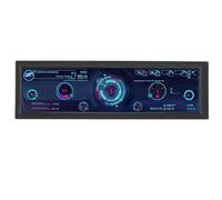 Annadue Pantalla de Temperatura de PC de 8,8 Pulgadas, Configuración de Tema Personalizable, Plug and Play, Pantalla LCD Premium, para RPi, (Black)