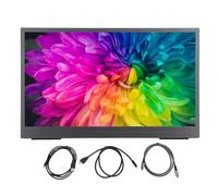 Annadue Pantalla Táctil Portátil de 15,6 Pulgadas, 1080P FHD USB C HDMI Monitor de Viaje con Pantalla Táctil Extendida para Computadora Portátil, etc.