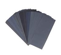 Annadue Papel de Lija 90 Piezas, Lija Seca y Mojada de Carburo de Silicio | Juego de papel de lija al agua con granos variados para pulir, esmerilar, lijar madera, metal y automóviles