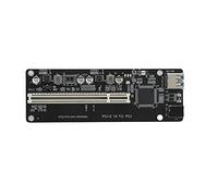 Annadue PCIE a 2 Puertos Tarjeta de Expansión PCI Adaptador para Captura | Placa adaptadora duradera, enlace de vigilancia, configuración Plug and Play, contacto estable, para sistemas de control