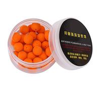 Annadue Pellets Emergentes de Espuma para Pesca de Carpa, 30 Uds. Señuelos de Cebo Blando Flotantes, Pellets Atrayentes de Peces Rojos de 12mm para Pesca de Carpa Lago Río (Sabor Batata Naranja 12MM)