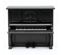 Annadue Piano Miniatura a Escala 1:12, Maqueta de Piano Vintage de Madera