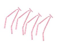 Annadue Pinza para el Cabello con Lazo, Pinzas para el Cabello Rosa Dulce, Pinzas para el Suaves y Ligeras, Accesorios para el Antideslizantes para Mujeres de Uso Diario (4PC)