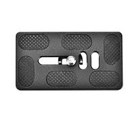 Annadue Placa de Liberación Rápida de 1/4" de Montaje de Tornillo para Benro Trípode Cabeza de Bola Cámara SLR PU70, Placa de Abrazadera de Aleación de Aluminio CNC con Tornillo de Mano, (PU70)