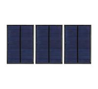 Annadue Placa de Panel Solar Pequeña, Módulo de Alimentación de 5 V 200 MA con Cable Negro Rojo para Proyectos de Bricolaje, Mini Cargador de Células Solares, Panel Solar de 2 Mm