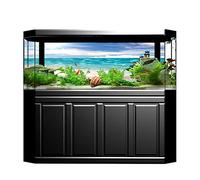 Annadue Póster, Pegatina Decorativa de PVC de Paisaje Oceánico para Fondo de Pecera de Acuario, Decoración de Vista Submarina para Interior de Tanque (122 * 50CM)