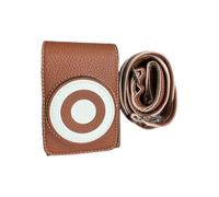 Annadue Práctica Base de Piel Sintética para Cámara con Cierres Magnéticos, Bolsa Cruzada para Cámara GR3/GR3X/GR4, Protección contra Arañazos y Almacenamiento Seguro, Ideal para Picnics, (Brown)