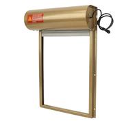 Annadue Puerta Automática para Gallinero con Energía Solar, Abridor Automático con Temporizador, Equipo de Seguridad para Granja Avícola para Pato y Ganso (Gold)