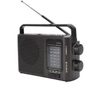 Annadue Radio Portátil Am FM SW, Radio Bluetooth Recargable por USB con Linterna, Perilla de Fácil Sintonización, para Emergencias en el Hogar y Al Aire Libre