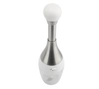Annadue Rallador de Ajo Manual Picador de Alimentos de Mano | Diseño de cable de tracción, cuchillas de acero inoxidable, vaso de PP transparente, no necesita electricidad, herramienta