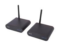 Annadue Receptor y Transmisor de Audio Inalámbrico de 2,4 GHz, 8 Canales, Adaptador de Audio Inalámbrico, Remitente AV para TV, PC, Altavoz, Amplificador, Barra de Sonido, 984 Pies de (Enchufe de la