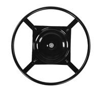 Annadue Reemplazo de Placa Giratoria para Sillón Reclinable, Base Giratoria de 50 Cm para sofá Silla, Hierro Recubierto de Negro Resistente de 360 Grados con Placa Cuadrada de 24,5 Cm, Soporte