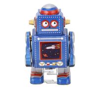 Annadue Robot de Cuerda Hecho a Mano único, Juguete Exquisito, Decoración de Reloj de Hierro Vintage para Restaurante (Blue) (Blue) ()