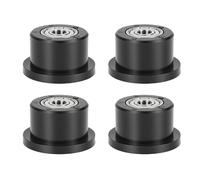 Annadue Ruedas de Rodillos de Poliuretano con Rodamiento de Metal, Rendimiento Confiable de 42 Mm para Equipos de Gimnasio, 4 Piezas para Entusiastas del Entrenamiento