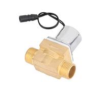 Annadue Sensor de Urinario Válvula Solenoide de 6 V, Reemplazo de Válvula de Descarga para Urinario de Inodoro Automático, Accesorio de Mantenimiento para Plomería de Baño (B recta de cobre