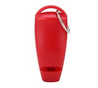 Annadue Silbato de Entrenamiento para Perros, Clicker, Entrenador para Cachorros y Gatos, Llavero de Ayuda para la Obediencia, para Recordar y Dejar de Ladrar (Rojo)