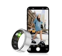 Annadue Smart Ring Fitness Tracker, IP68 Impermeable Bluetooth Activity Monitor de Sueño con Estuche de Carga, Seguimiento de Calorías de Pasos (7)