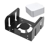 Annadue Soporte Debajo del Escritorio para Mini M4 M4 Pro 2024 Soporte Compatible con VESA con Diseño de Marco Abierto Revestimiento Antirrayas para Montaje en Pared de Computadora de