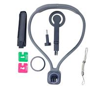 Annadue Soporte Magnético para el Cuello para Teléfonos, para Grabar, Soporte para el Cuello POV Vlog Manos Libres con Correa para el Pecho, Ideal para Grabar Vídeos de Deportes, Cocina