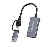 Annadue Tarjeta de Captura de Video USB 3.0 Entrada HD 4K, Grabación 1080p 60, Grabadora de Video USB C Plug and Play para Transmisión en, Juegos, Conferencias, Educación en