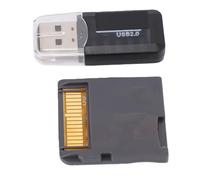 Annadue Tarjeta de Juego Dual Core con Adaptador de Tarjeta, Cartucho de Videojuego Plug and Play Precargado para 2DS 3DS LL MD GB GBC FC PCE (Grey)