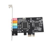 Annadue Tarjeta de Sonido PCIe de 5.1 Canales para PC de Escritorio | Interfaz PCIe x1, Chipset CMI8738, Salida de 6 Canales, Muestreo de 96KHz, Posicional 3D, Compatible con PC99, con CD