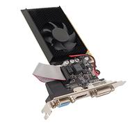 Annadue Tarjeta Gráfica GT 610, 2GB DDR3 64 bit PCI Express 1.1 X 16 Tarjeta Gráfica de Video con Puerto HDMI DVI VGA, Tarjeta Gráfica con Ventilador de Refrigeración para Computadora de