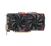 Annadue Tarjeta Gráfica RX580 8GB DDR5 256BIT, Tarjeta Gráfica PCI Express 3,0 16X para Juegos con Ventilador Doble HDMI DVI 3xDP Compatible con DirectX 12