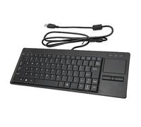 Annadue Teclado Industrial con Cable, Teclado Táctil con Cable con Pie de Tijera X, Amplia Aplicación, Plug Play, para Control Industrial IPC (Interfaz USB con función HUB)