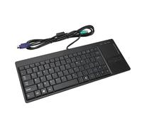 Annadue Teclado Industrial con Cable, Teclado Táctil con Cable con Pie de Tijera X, Amplia Aplicación, Plug Play, para Control Industrial IPC (Interfaz sin función HUB)