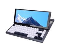 Annadue Teclado Mecánico con Pantalla Táctil de 12.3 Pulgadas, 68 Teclas RGB Retroiluminada, Teclado de Juegos Portátiles USB para Android, Altavoces HiFi HiFi HiFi (Enchufe de la UE)