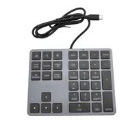 Annadue Teclado Numérico para Computadora Portátil, Teclado Numérico de 34 Teclas, Teclado Numérico con Cable Delgado Teclado Portátil de Contabilidad Financiera para PC de Escritorio