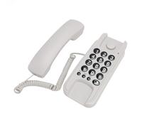 Annadue Teléfono Montado en la Pared, Teléfono Fijo de Teléfono con Cable, Soporte Flash Mute & Redial, Volumen de Timbres Ajustable, Montaje en la Pared (White)