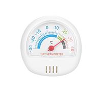 Annadue Termómetro para Refrigerador y Congelador, Esfera Grande, Mecánico, Blanco, -30 a 40 ℃, Medidor de Temperatura Preciso para Frigorífico (WHITE)
