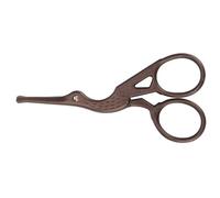 Annadue Tijeras de Diseño de Grúa de Acero Inoxidable, Pequeñas Tijeras de Costura Vintage para Bordado, 3,7 Pulgadas para Manualidades, Costura, Puntas Redondeadas, Hoja Afilada Portátil (
