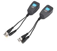 Annadue Transceptor Balun de Vídeo Pasivo con Ahorro de Cable para Señales HD-CVI, HD-TVI, HD-AHD, NTC, PAL, SECAM, Diafonía de 60 Db, Fácil Instalación, Par de Conectores RJ45