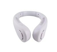 Annadue Ventilador de Cuello USB Portátil, 3 Velocidades, bajo Ruido, sin Aspas, Recargable, Batería de Larga Duración, Ventilador de Refrigeración Manos Libres para Viajes, Compras Al Aire Libre