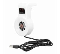 Annadue Ventilador de Refrigeración para Acuario, Ventilador Enfriador Silencioso para Pecera con Conexión USB, Enfriador Que Ahorra Espacio para Todas Las Estaciones (White)