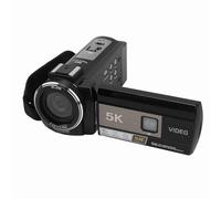 Annadue Videocámara con Cámara de Vídeo HD 5K, Cámara de Vlogging de Visión Nocturna con Zoom de 56MP 18X con Parasol de Micrófono, Soporte de Mano, para Filmar Micropelículas, Bodas