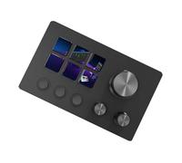 Annadue Visual Stream Controller Control de Medios de Escritorio con 6 Teclas Personalizables, 3 Botones y 3 Perillas para Creadores de Contenido y Juegos (Black)