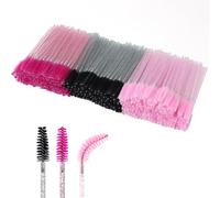 ANNAFRIS 300pcs Cepillo Cejas, Cepillo Pestañas Brochas para Extensiones de Pestañas