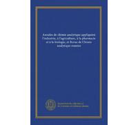 Annales de chimie analytique appliquéeà l'industrie, à l'agriculture, à la pharmacie et à la biologie, et Revue de Chimie analytique reunies